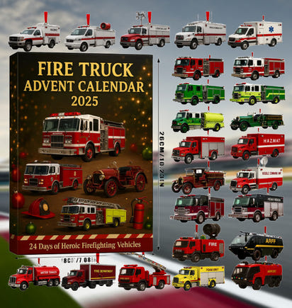 🚒🔥 Fire Truck Advent Calendar 2025
